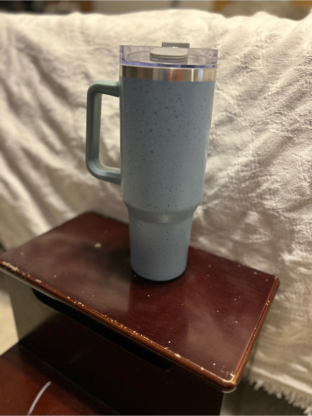 Hydragear Powder 40oz. Atlas Water Bottle  Gray Blue Speckled
